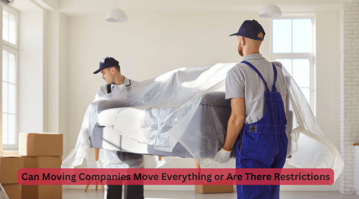 Can Moving Companies Move Everything or Are There Restrictions